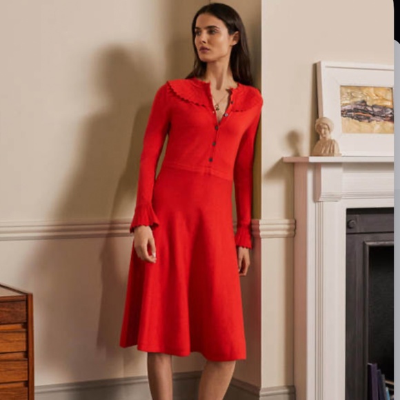 Boden Dresses & Skirts - Boden Abercorn wool blend knitted dress